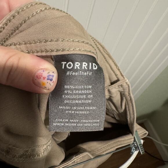 Torrid Aviator Pants Khaki Plus Size 16 - Picture 7 of 7